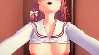 Подруга напрокат: Казуя теряет девственность из-за Суми во время свидания - порно видео