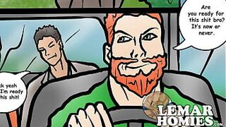 Парни знакомятся с ОГРОМНЫМ черным членом из сети - порно видео